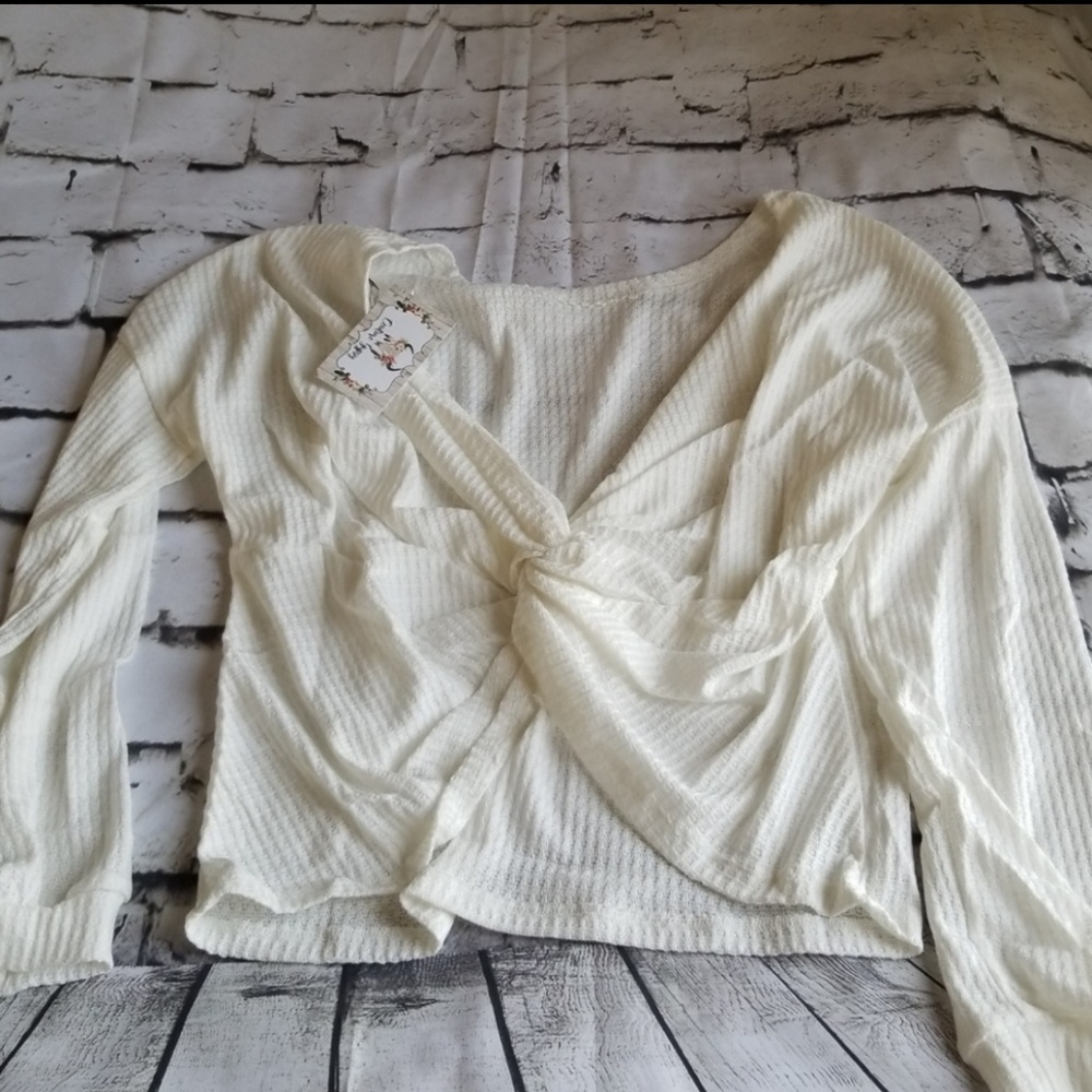 NEW Twist Back Waffle Top - Picture 6 of 7